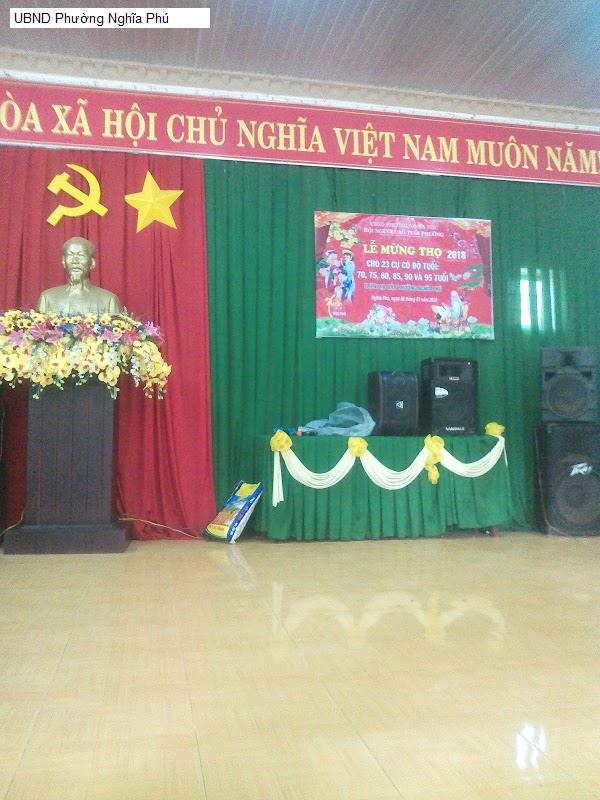 UBND Phường Nghĩa Phú