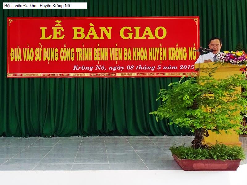Bệnh viện Đa khoa Huyện Krông Nô